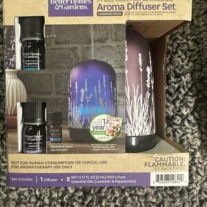 Better Homes And Gardens Lavender Fields Aroma Diffuser Set - Purple and White